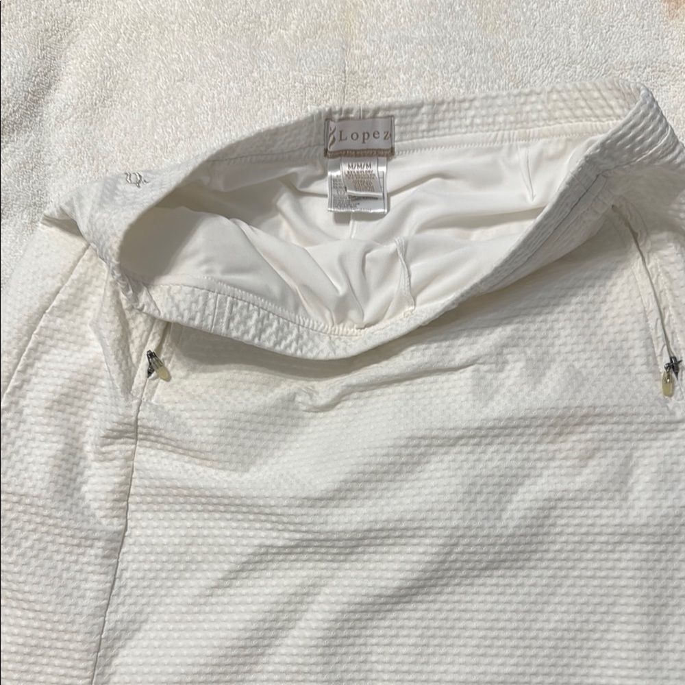 Lopez White Tennis/Golf/Running Skirt